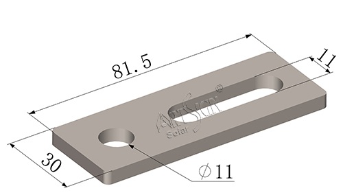 SUS304 solar roof hook plate SUS304 solar roof hook plate