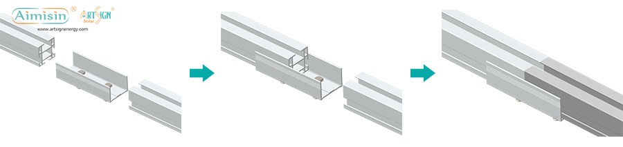 ART SIGN durable roof solar rails manufacturer