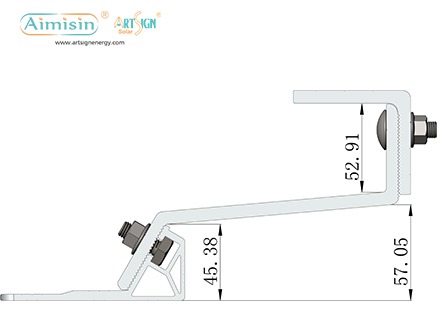 solar tile roof hook