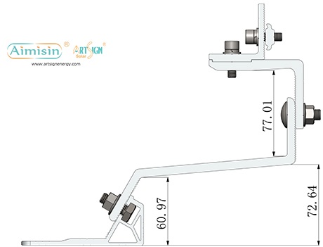 solar tile roof hook