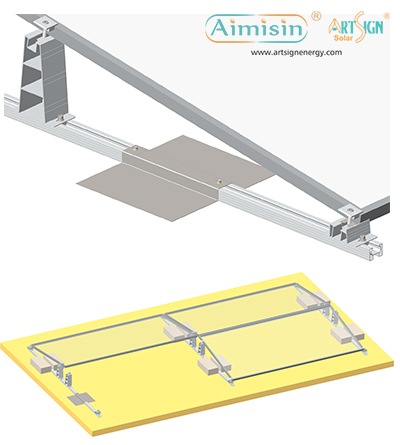 Ballasted metal sheet