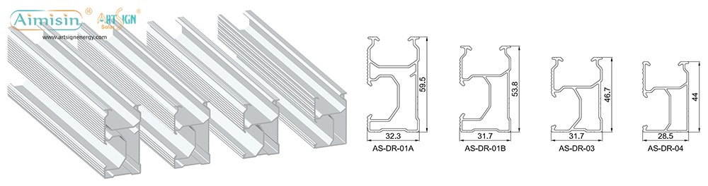 ART SIGN Pitched tile roof solar mounting brackets