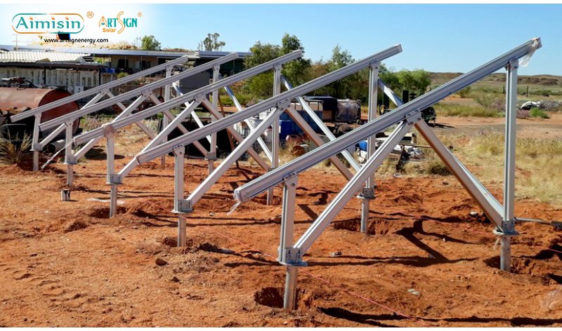 ground photovoltaic steel structures