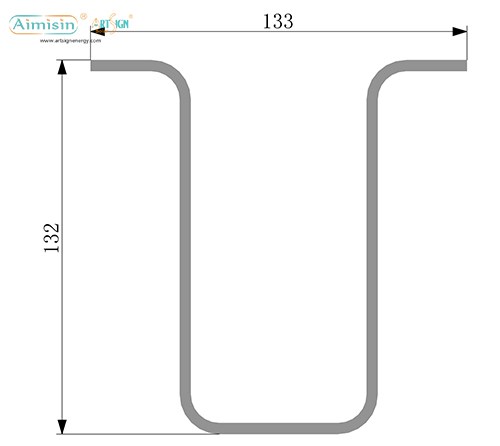 ART SIGN U133 Pillar size