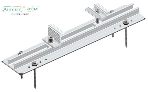 ART SIGN Railless solar mounting system for metal rooftop