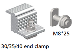 ART SIGN solar mount system end clamps