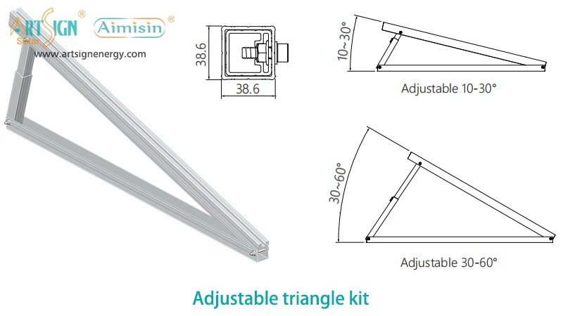 Adjustable U Beam Triangle Kit