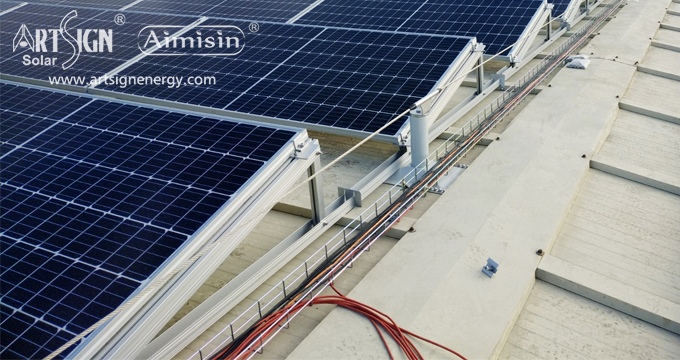 5MW Metal Roof Aluminum Solar Mounting System